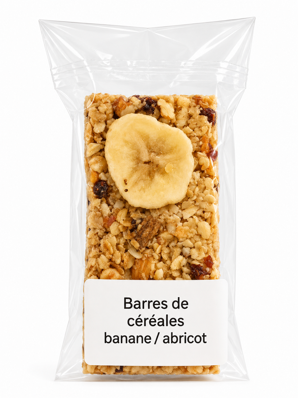 Barres de céréales banane/abricot (1 barre de 55g)
