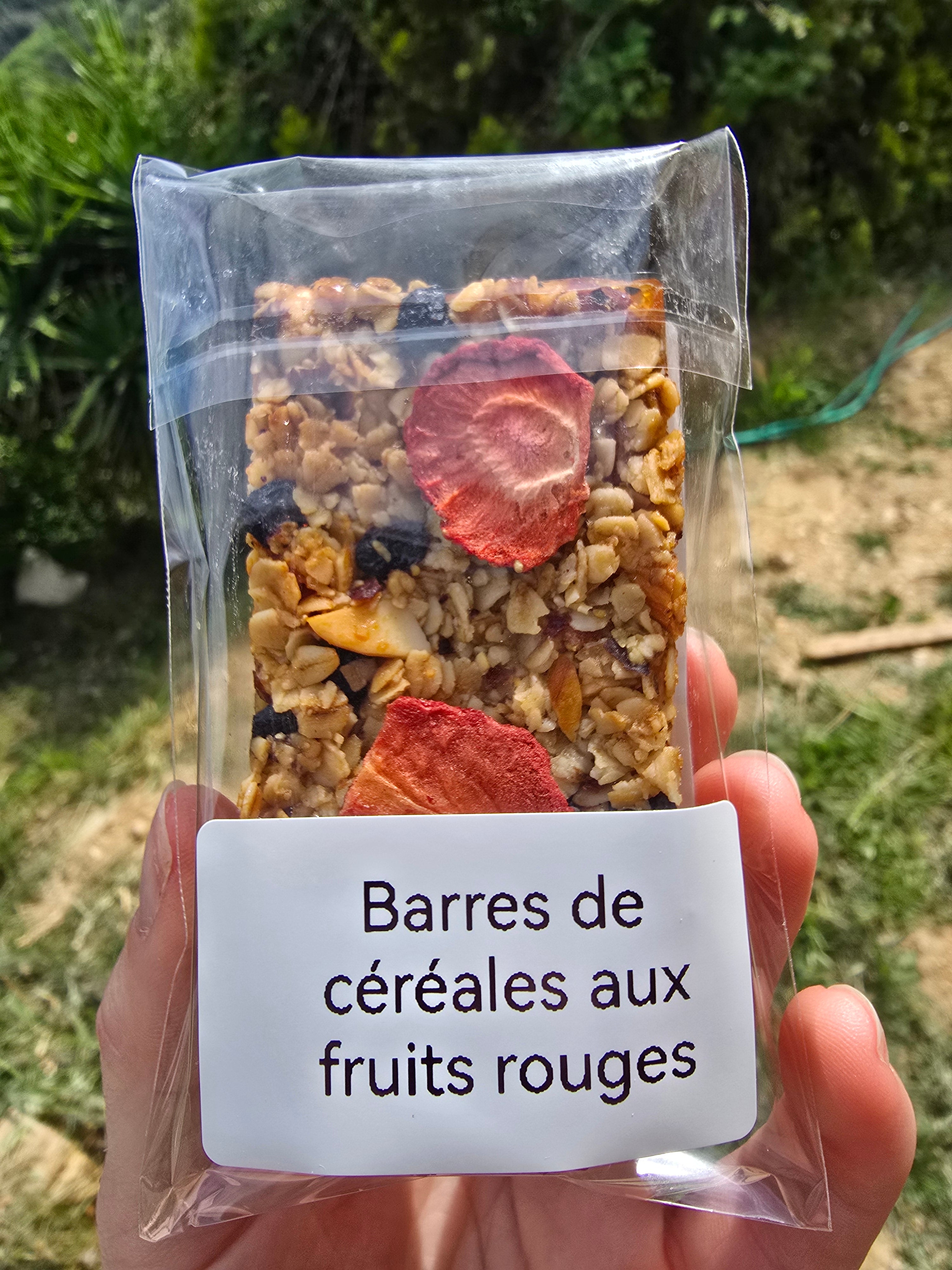 Barres de céréales aux fruits rouges (1 barre de 55g)