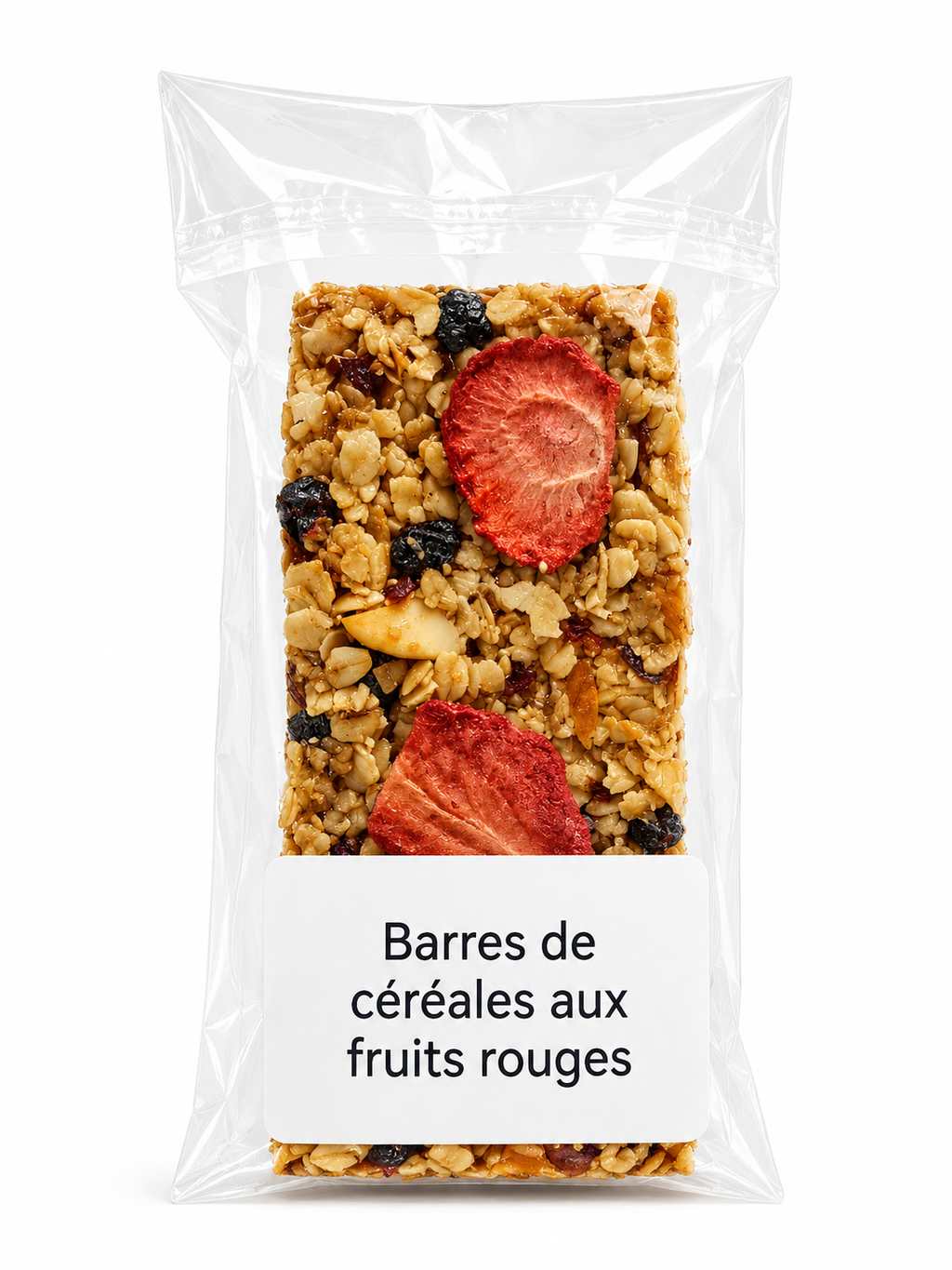 Barres de céréales aux fruits rouges (1 barre de 55g)