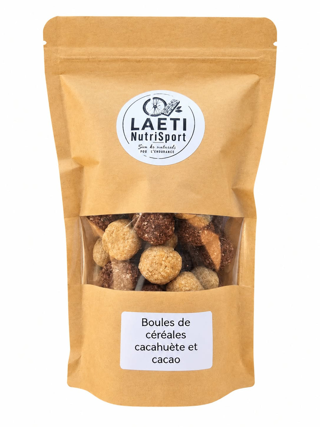 Boules de céréales cacahuètes et cacao